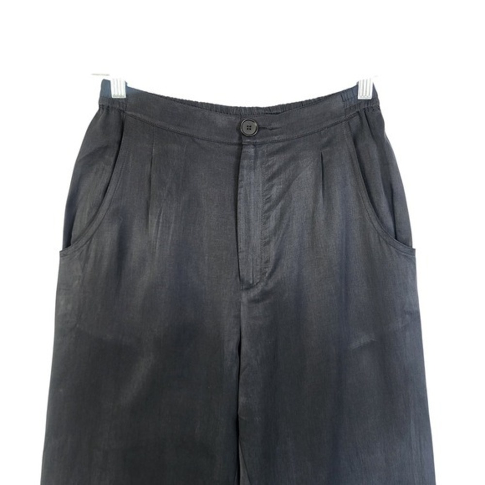 Djerf Avenue Womens On The Go Pants Size Small In Ash Black High Rise Loose Fit - Picture 3 of 14